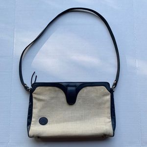 Etienne Aigner White&Blue Satchel Purse